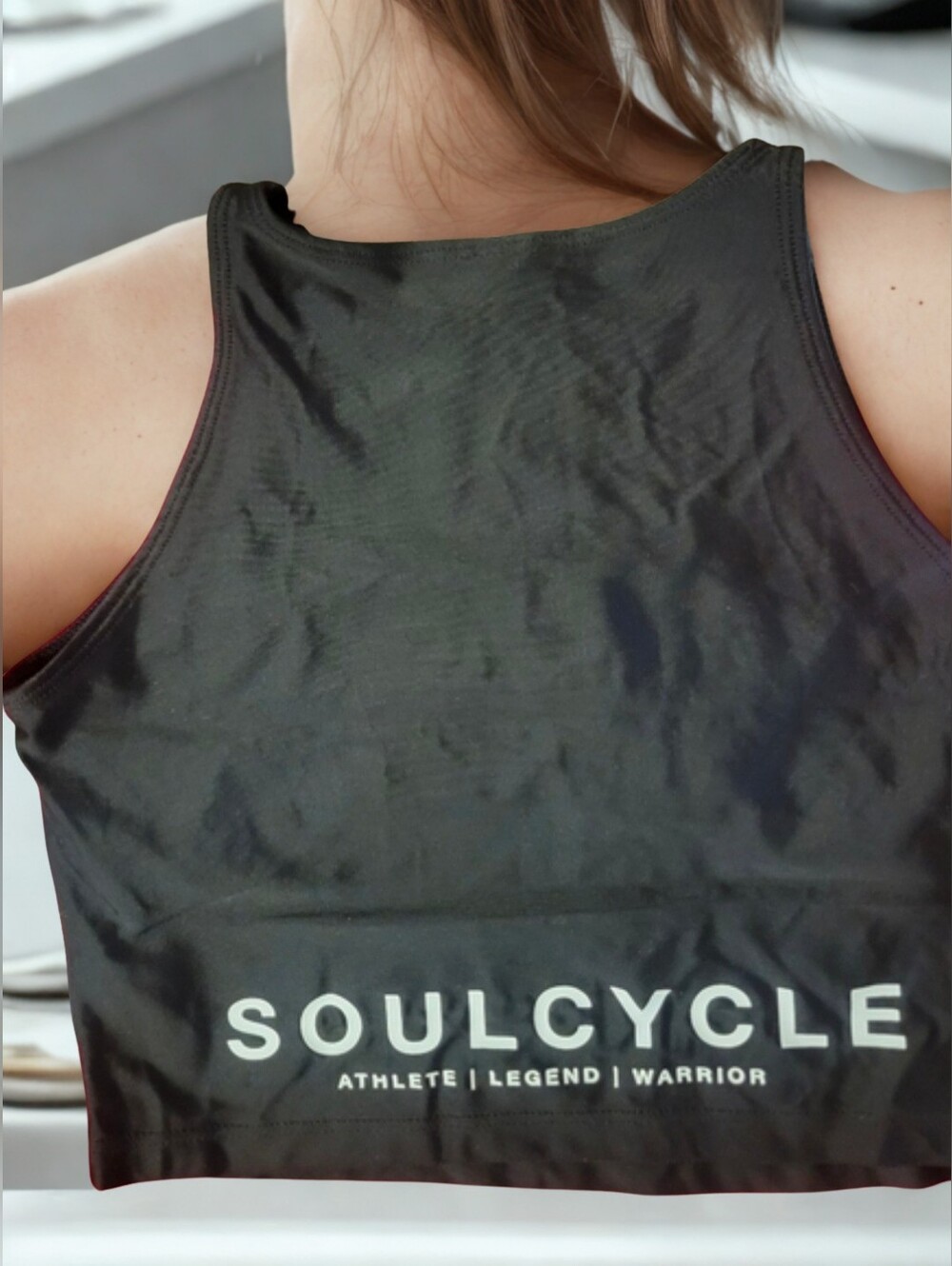SoulCycle Black Crop Top/Black/New/rspm$54